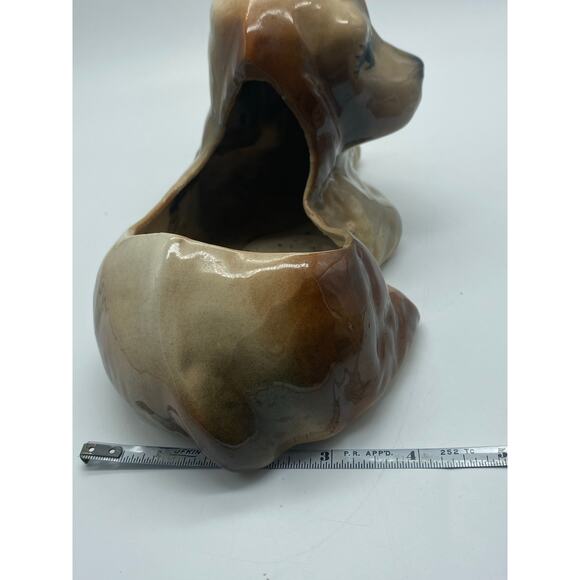 Vintage Puppy planter, Cocker Spaniel Mid Century 7.5x4x3.5 W - Picture 9 of 10